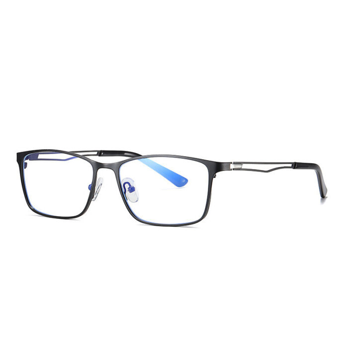 Fashion Glasses Frame Male Metal Anti-Blue Glasses Half Frame Glasses Frame - Image 3
