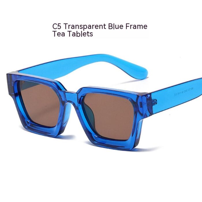 Retro Simple Square Sun Glasses - Image 4