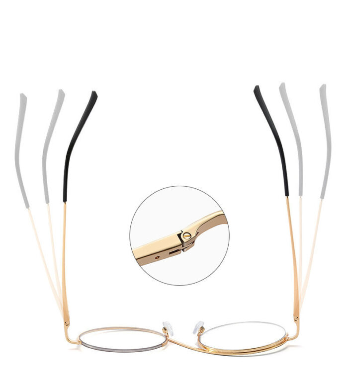 Metal Half Frame Optical Anti Blue Glasses - Image 8