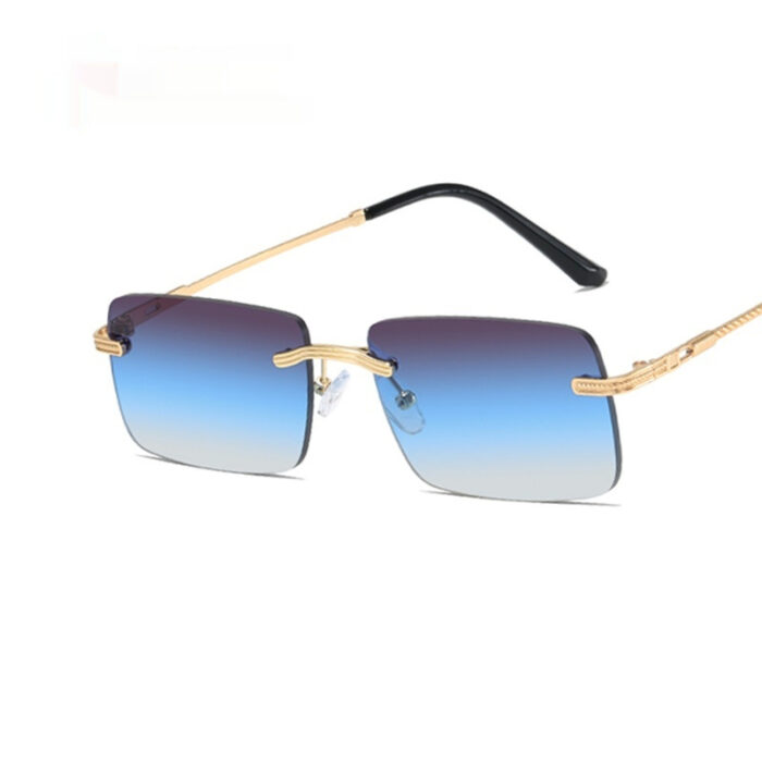 Frameless Personality Square Sea Sunglasses Comfortable Sun Glasses - Image 8