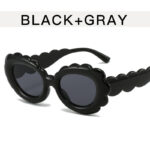Personalized Clouds Oval Sunflower Flowers Sun Protection Glasses - Image 9