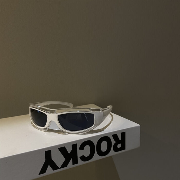 Punk Red Funny Technology Glasses Anti Sun - Image 5