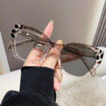 Cat Eye Glasses Frame Female Trendy Contrast Color - Image 6