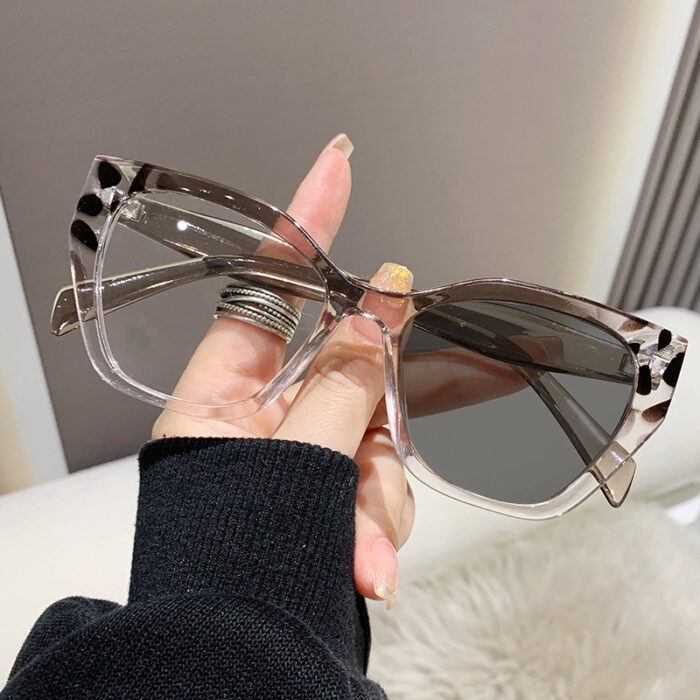 Cat Eye Glasses Frame Female Trendy Contrast Color - Image 6