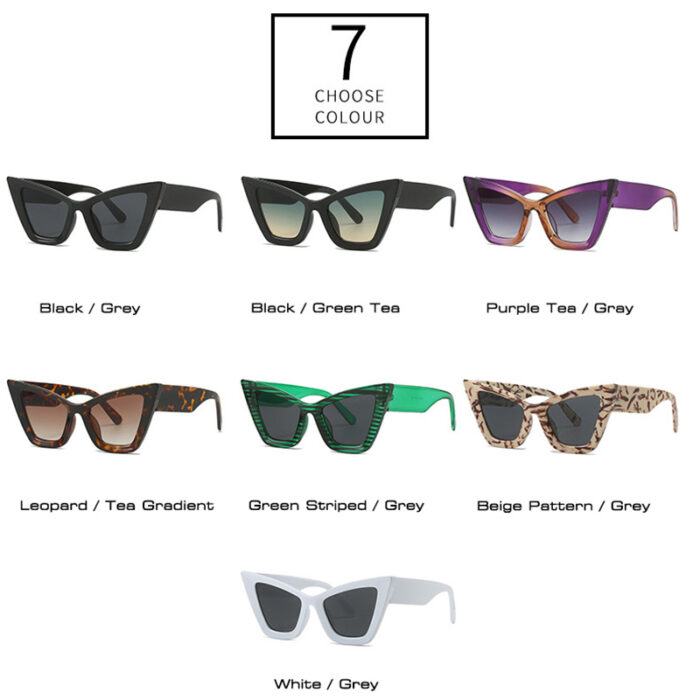 Cat-eye Sunglasses Retro Modern Trend European And American Street Patting Glasses - Image 2