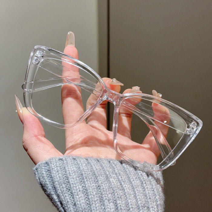 Versatile Slimming High-grade Sunglasses Large Frame Plain Glasses - Image 9