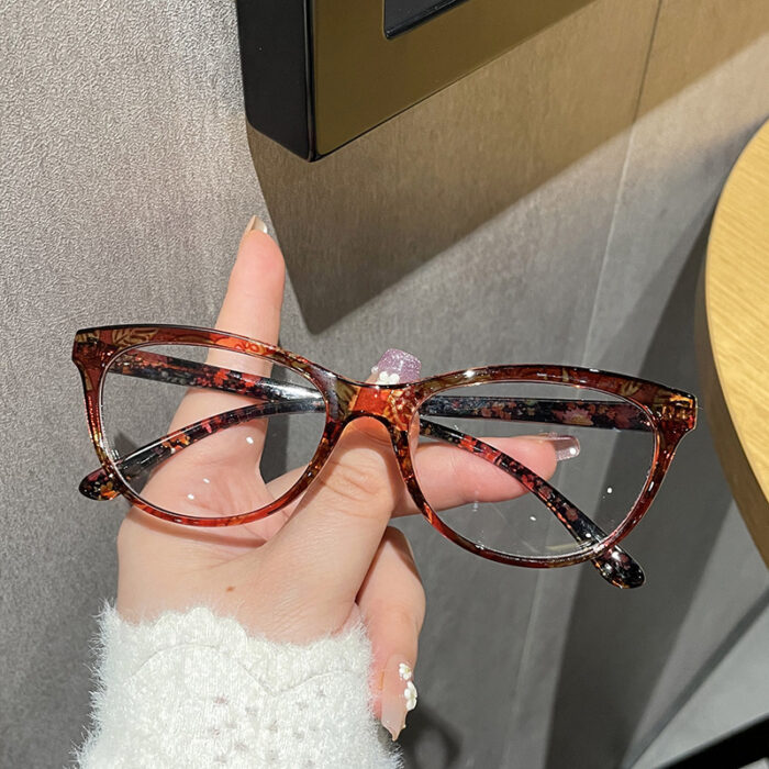 Cat's Eye Plain Glasses Summer Dopamine Decoration Anti-blue Light - Image 1