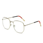 Fashion Men And Women Trend Metal Frame Polygonal Glasses - Image 2