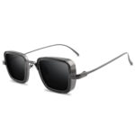 Trend Vintage Square Sun Glasses Male Mirror Cool Eyewear Unisex UV400 Steampunk - Image 7