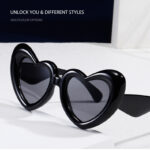 Heart Shape Sunglasses Thick Frame Love Glasses Summer - Image 9