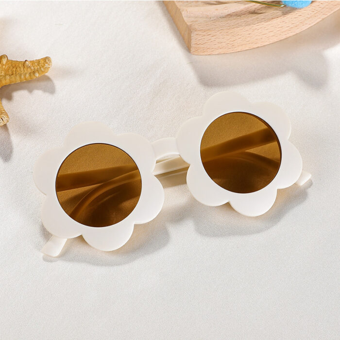 Children's Baby Cute Sun Flower Sunglasses Advanced Frosted Photo Sun-shade Glasses - Image 2