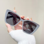 Versatile Slimming High-grade Sunglasses Large Frame Plain Glasses - Image 6