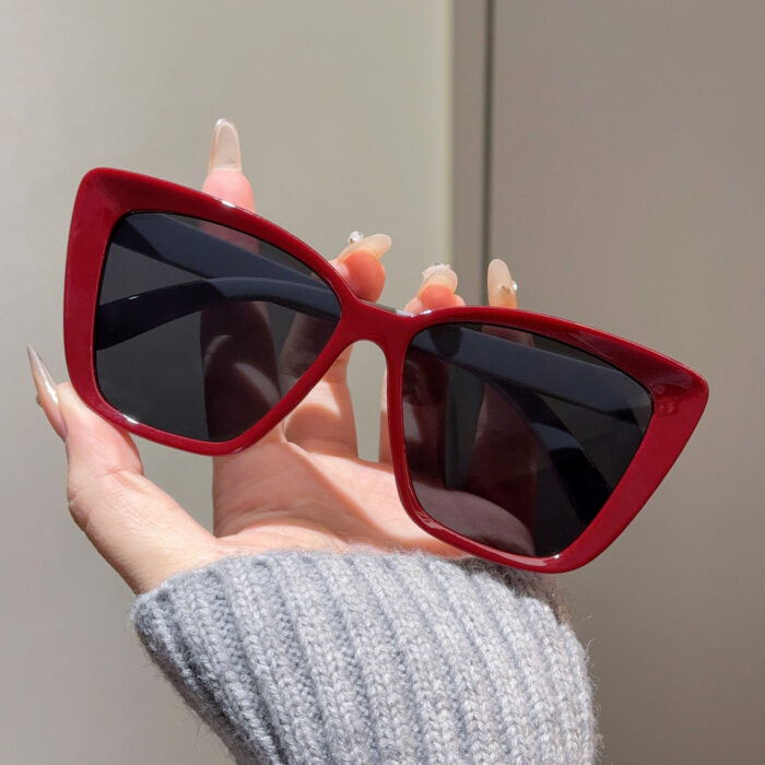 Versatile Slimming High-grade Sunglasses Large Frame Plain Glasses - Image 2
