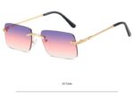 Frameless Personality Square Sea Sunglasses Comfortable Sun Glasses - Image 5
