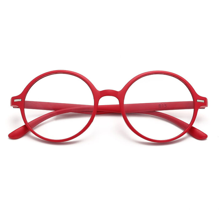 HD Resin Large Frame Round Reading Glasses - Image 5