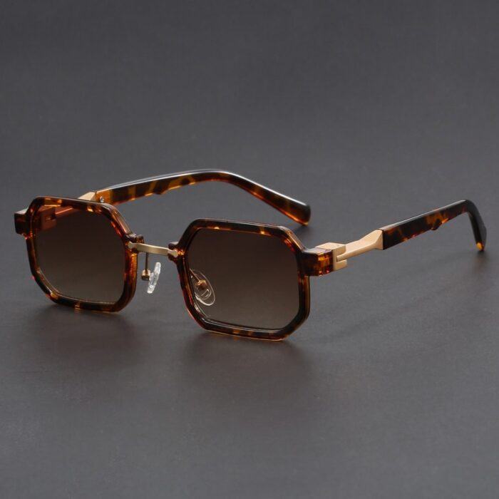 Retro Polygon Exquisite Sun Glasses Women - Image 3
