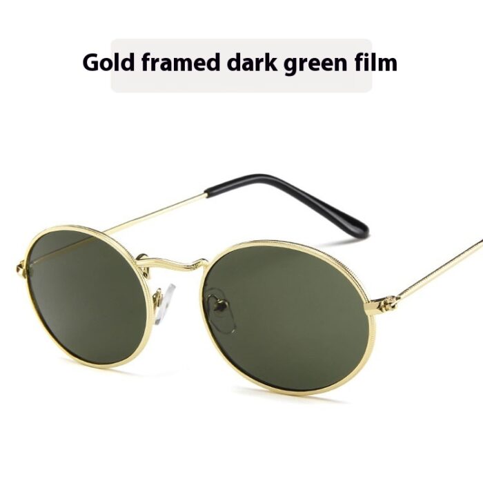 Sun Protection Trend Retro Oval Sun Glasses - Image 7