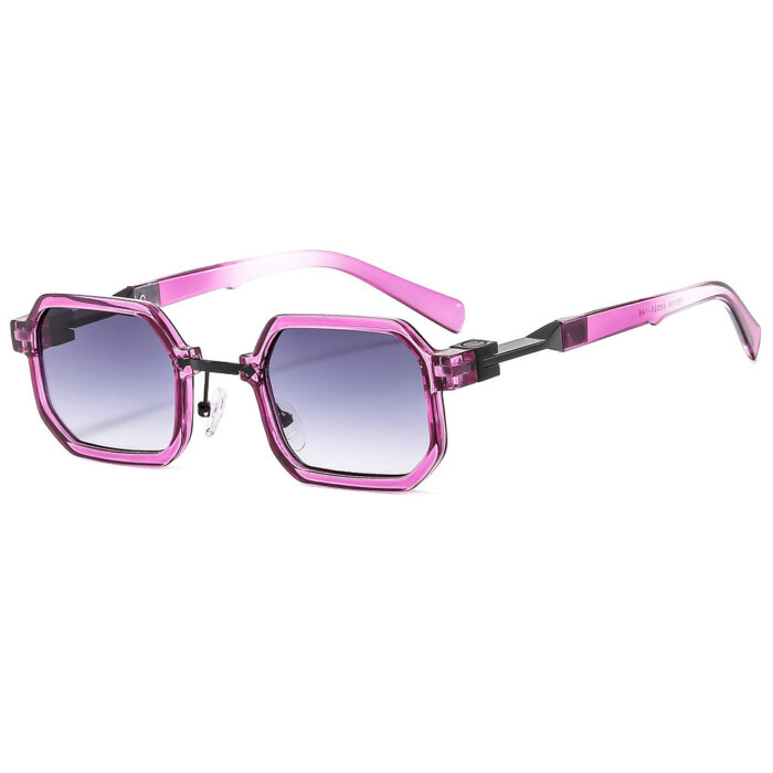 New Retro Hip Hop Small Square Box Exquisite Sun Glasses - Image 4