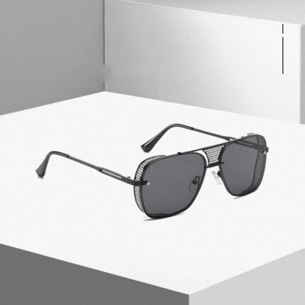 Steampunk Men's Sunglasses Cross-border Metal Hollow Glasses