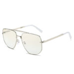 Fashion Square Metal Double Beam Sun Glasses - Image 6