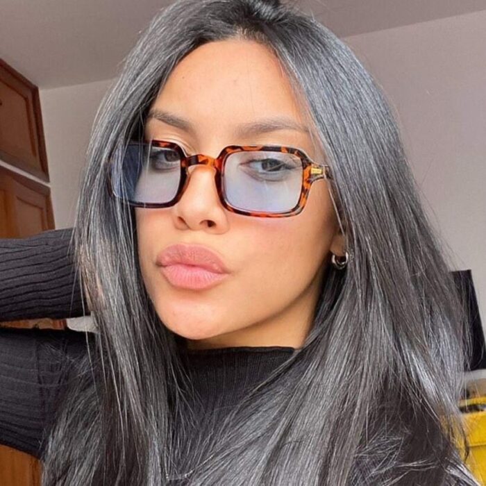 Personality Sun-shade New Small Square Box Glasses - Image 1