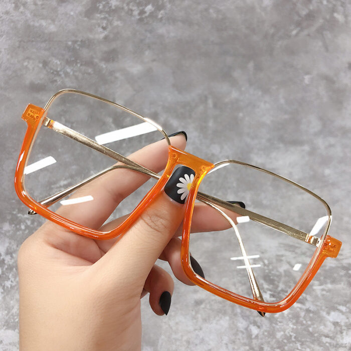 Women's Alloy Plastic Lower Semi-rimless Slimming Sun Glasses - Image 8