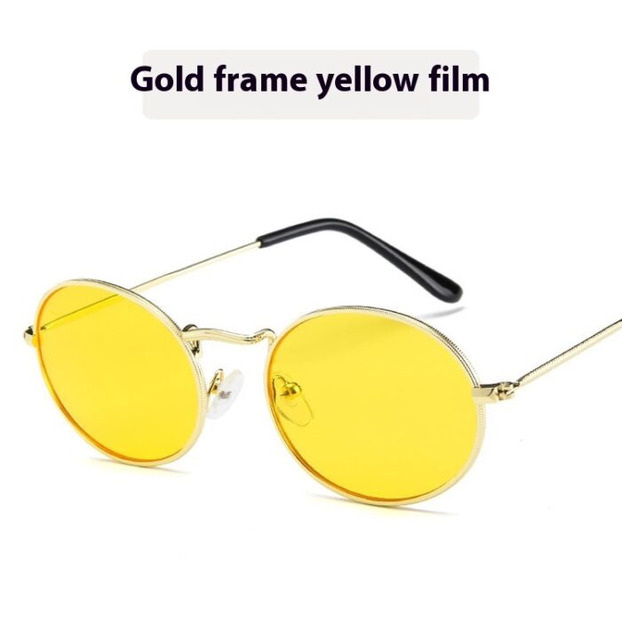 Sun Protection Trend Retro Oval Sun Glasses - Image 5