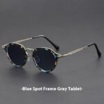 Metal Circle Frame Sunglasses UV Men And Women Sun Glasses - Image 8