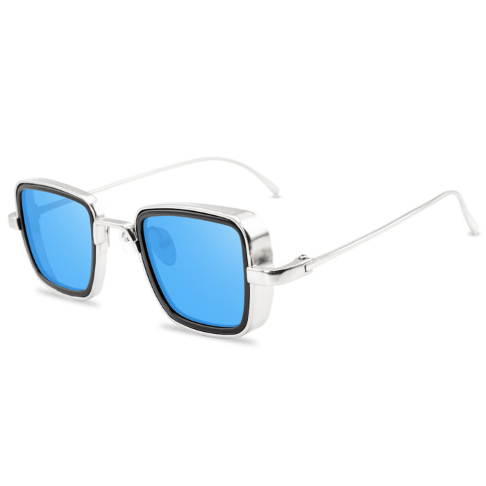 Trend Vintage Square Sun Glasses Male Mirror Cool Eyewear Unisex UV400 Steampunk - Image 5
