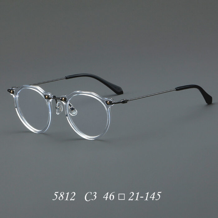 New Glasses 5812 Retro Glasses Rim Metal Optical Glasses - Image 6