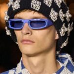 Double Circle Narrow Frame Square Sun Glasses - Image 9