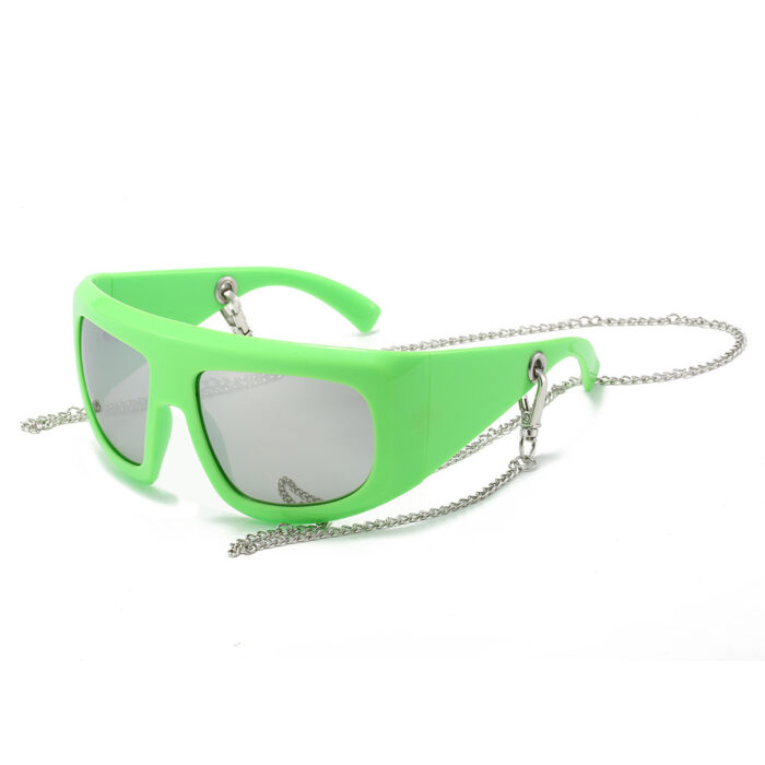 New Large Frame Fashion Sun Glasses Strap Chain - Image 3