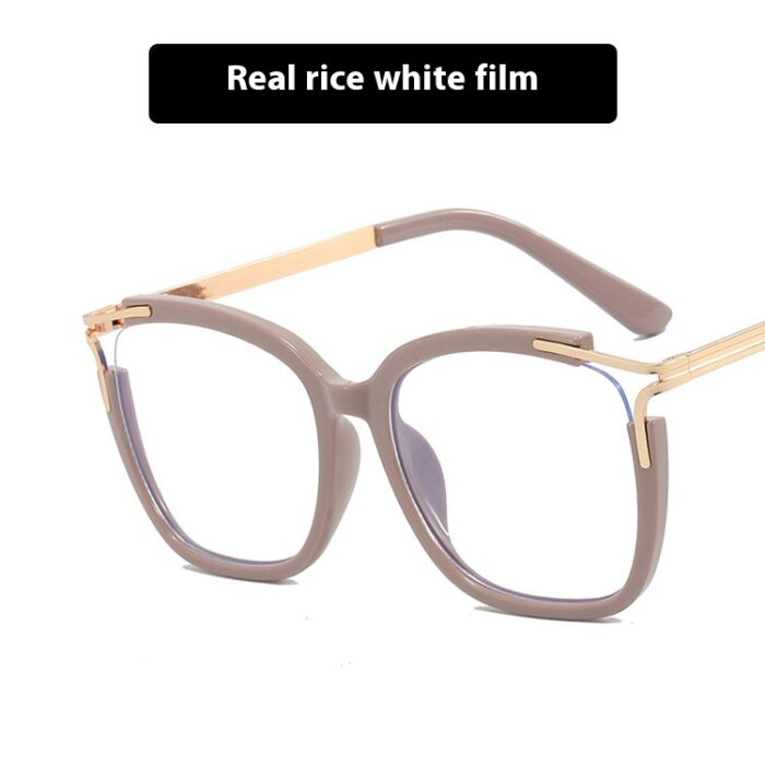 Square Cat Eye Hollow Glasses Frame - Image 4