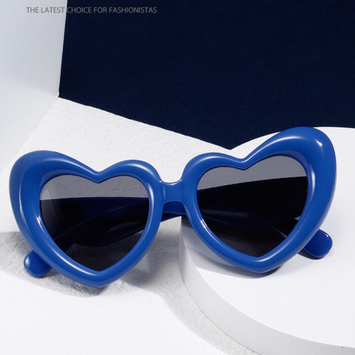 Heart Shape Sunglasses Thick Frame Love Glasses Summer - Image 8