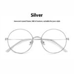 Round Frame Glasses Female Anti-blue Light Eye Protection - Image 3