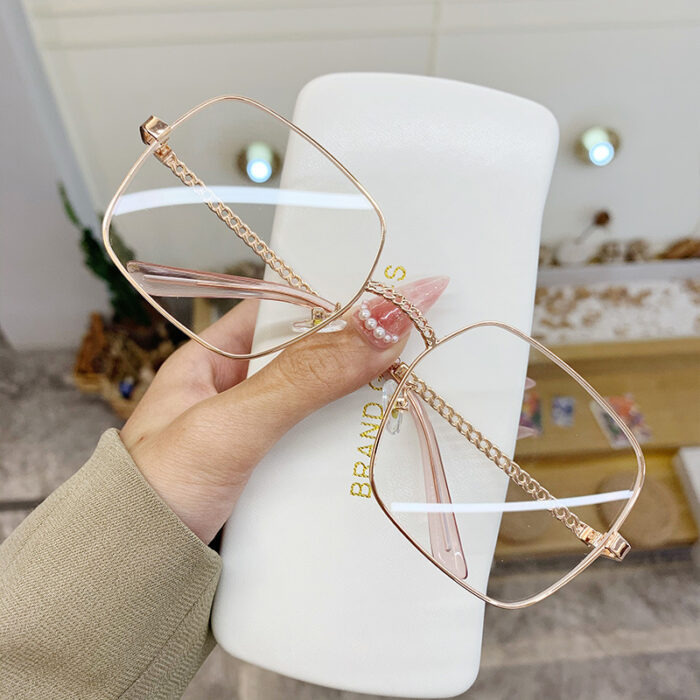 Large Frame Frame Hollow Glasses Leg Sunglasses - Image 8