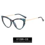 Cat Eye Anti-blue Light Large Frame Slim Look Optical Glasses - Image 6