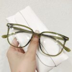 Retro Large Square Flat Glasses