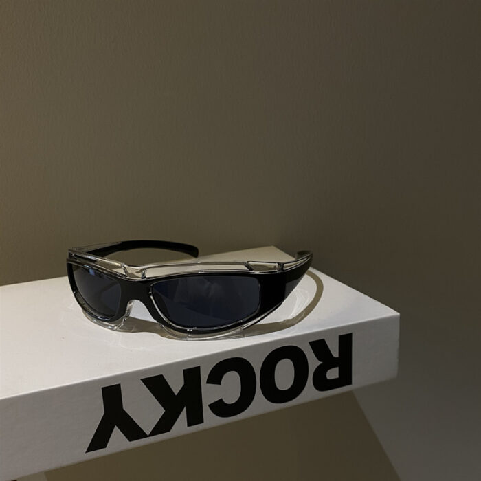 Punk Red Funny Technology Glasses Anti Sun - Image 1