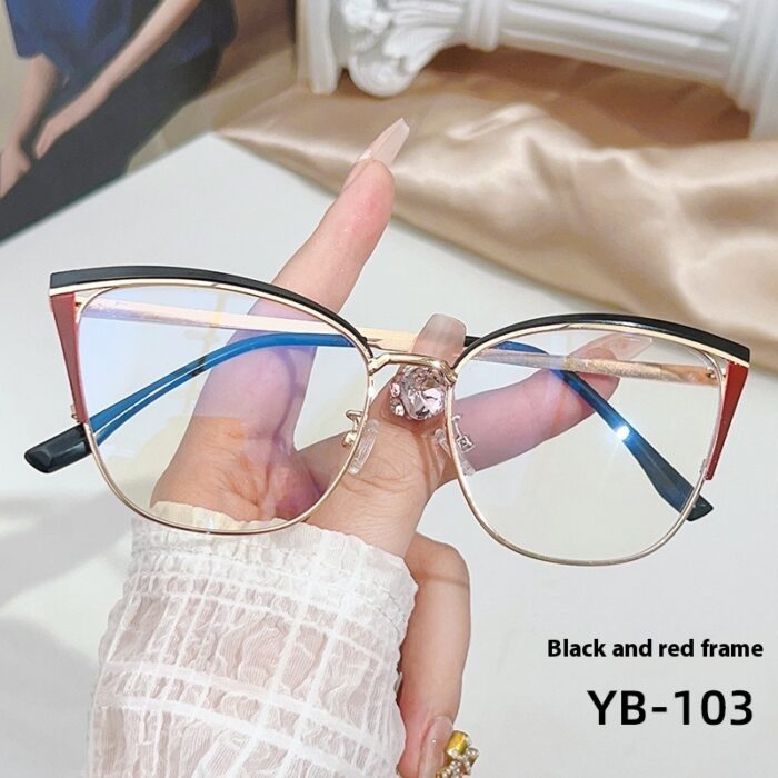 Women's Cat Eye Computer Anti-Blu-ray Myopia Glasses - Image 8