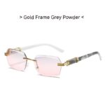 Frameless Sun Glasses Marbling Men's Sunglasses - Image 2