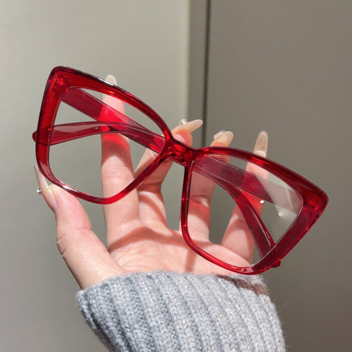 Versatile Slimming High-grade Sunglasses Large Frame Plain Glasses - Image 3
