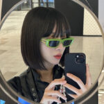 Sunglasses Women's To Make Round Face Thin-looked Black Sun Glasses Advanced Simple - Image 7