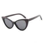 Bamboo Wood Glasses Fashion Ladies Cat Eye Polarized Sunglasses - Image 9