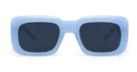 Sun Glasses Thick Legs Big Square Frame Light Blue Sunglasses Female - Image 6