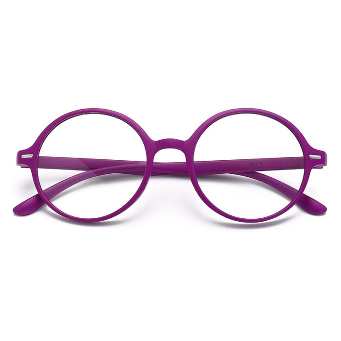 HD Resin Large Frame Round Reading Glasses - Image 4