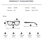 Retro Simple Square Sun Glasses - Image 6