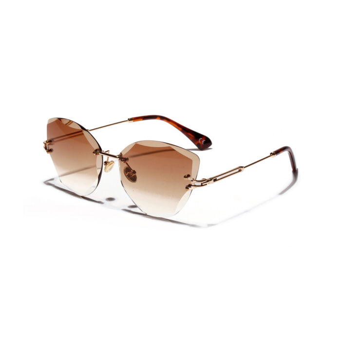 Cat Eye Retro Sunglasses Women Diamond Cut Glasses - Image 1