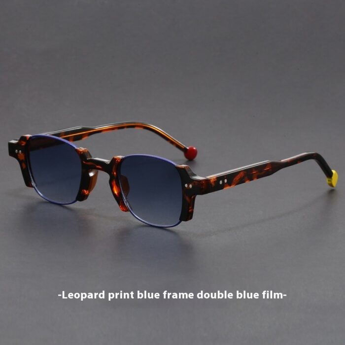 European And American Retro Pin Sun Glasses Korean Hong Kong Style Square Frame Sunglasses - Image 7
