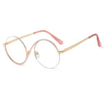 Metal Half Frame Optical Anti Blue Glasses - Image 4